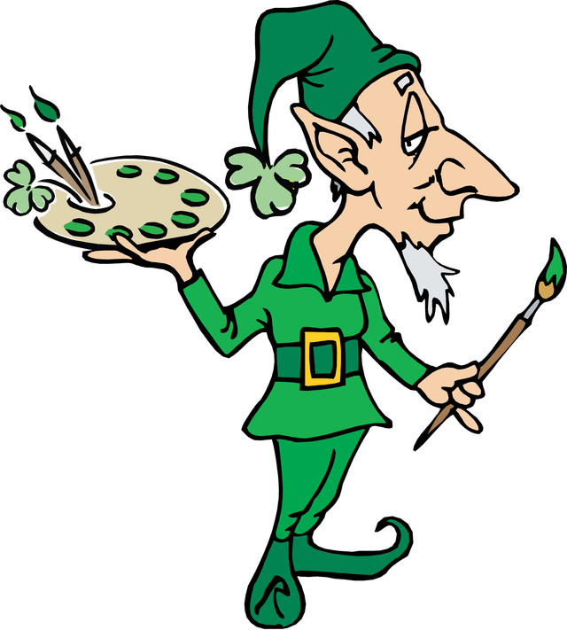 Hobbit Clipart - Leprechaun Artist (640x711)