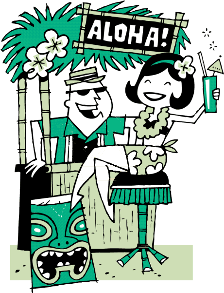 Tiki Bar Atmosphere • Aloha Spirit - Tiki (498x609)