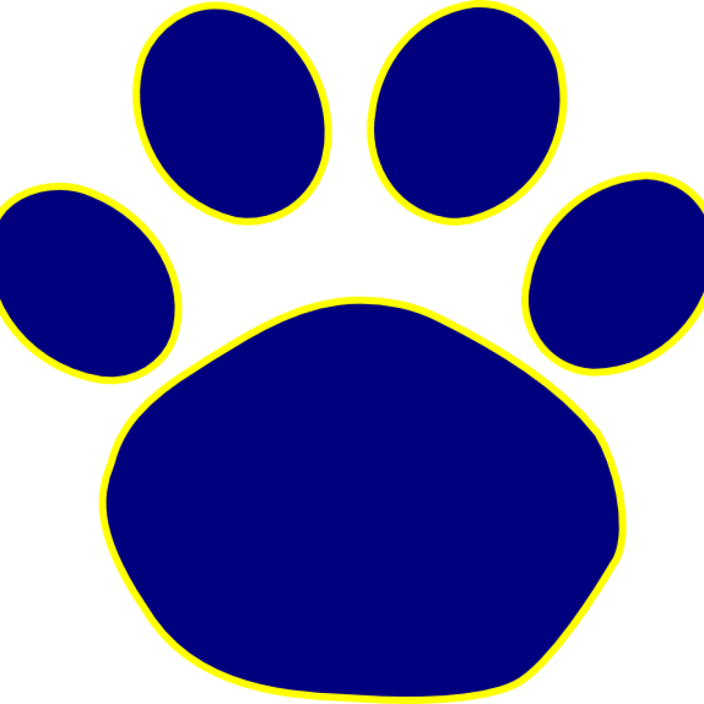 Jaguar Paw Print Clip Art Jaguar Paw Print In Gold - Cub Scout Paw Print (1024x1024)