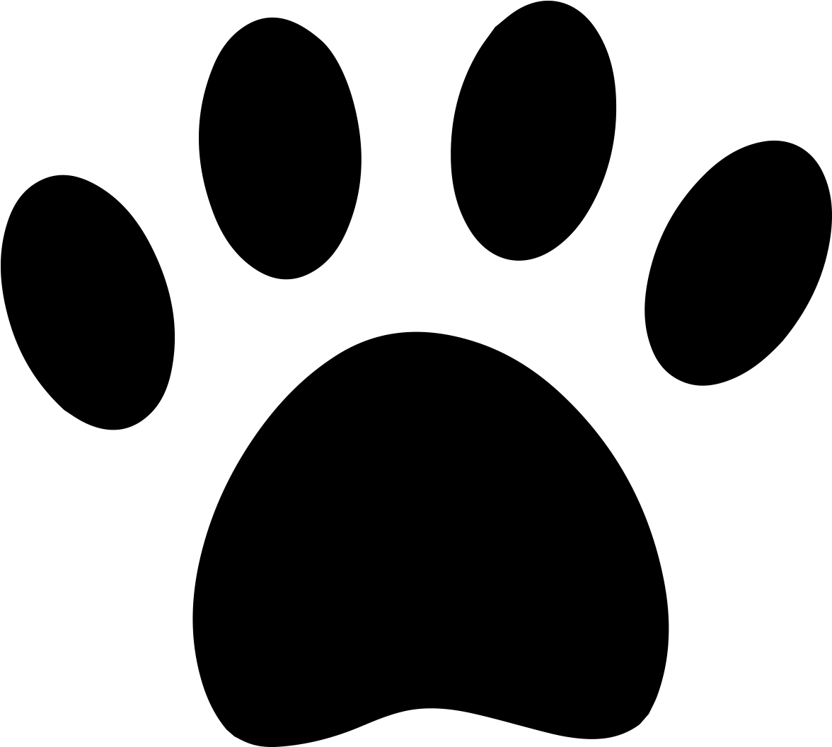 Paw - Dog Paw Print (1311x1140)