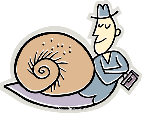Moving At A Snails Pace Royalty Free Vector Clip Art - Clip Art (480x383)