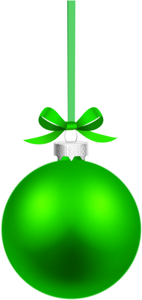 Green Christmas Ornament Clipart (308x625)