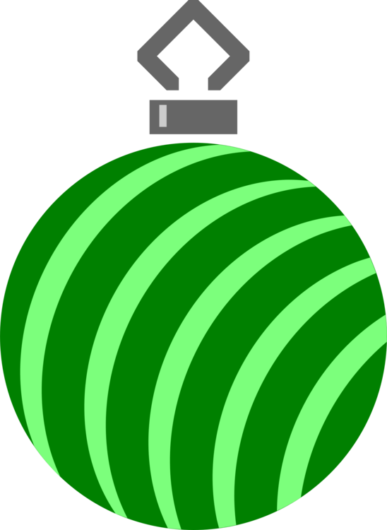 Christmas Ornament Ball Santa Claus Christmas Day Green - Christmas Ornament (548x750)