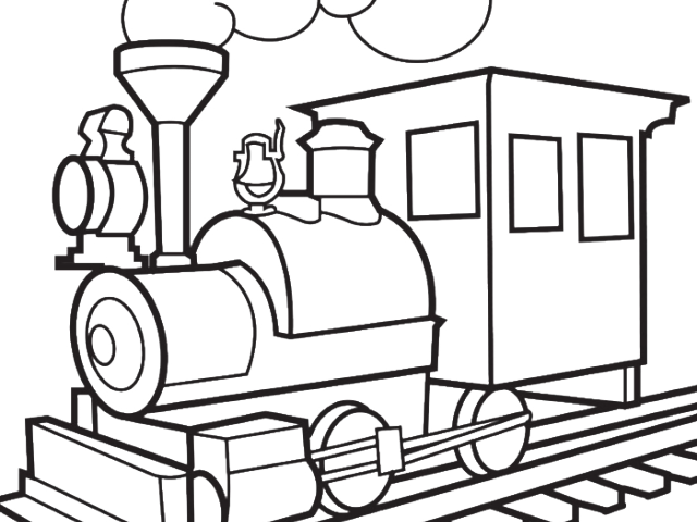 Sketch Clipart Train - Train Short For Coloring (640x480)