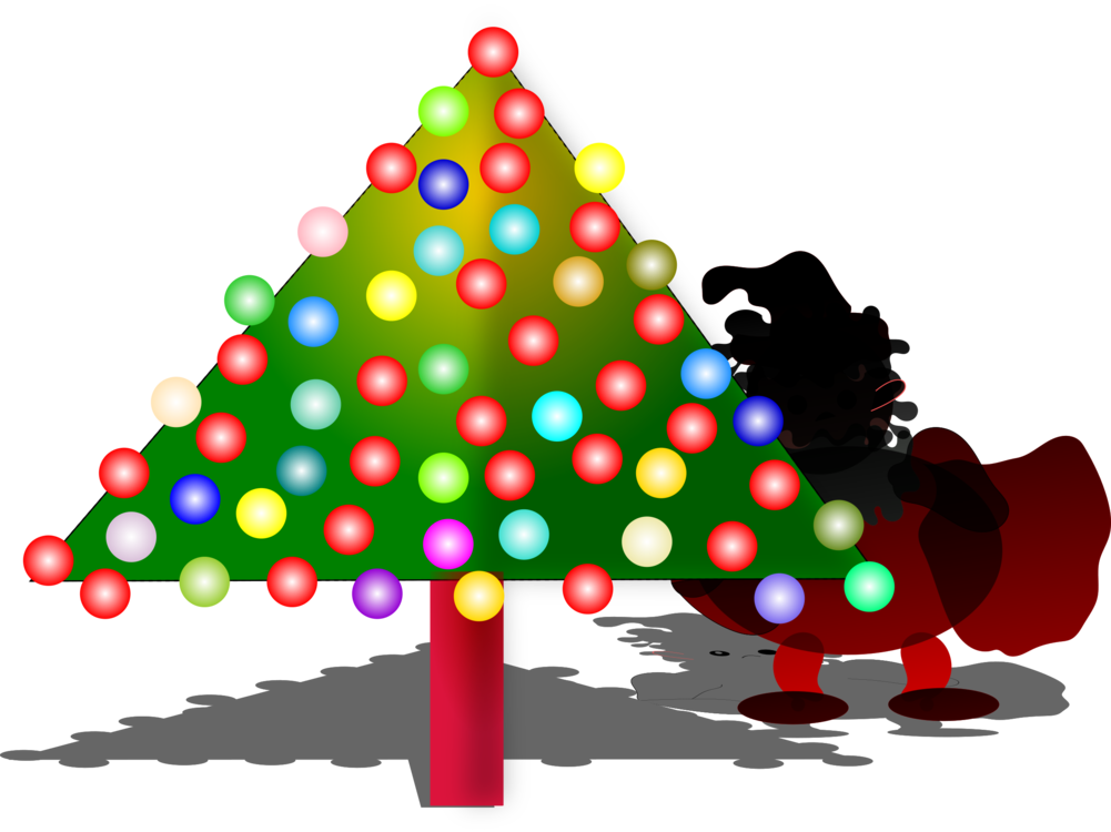 Christmas Tree Christmas Day Santa Claus Christmas - Das Weihnachten Des Kleinen Mädchens Keramik Ornament (1001x750)