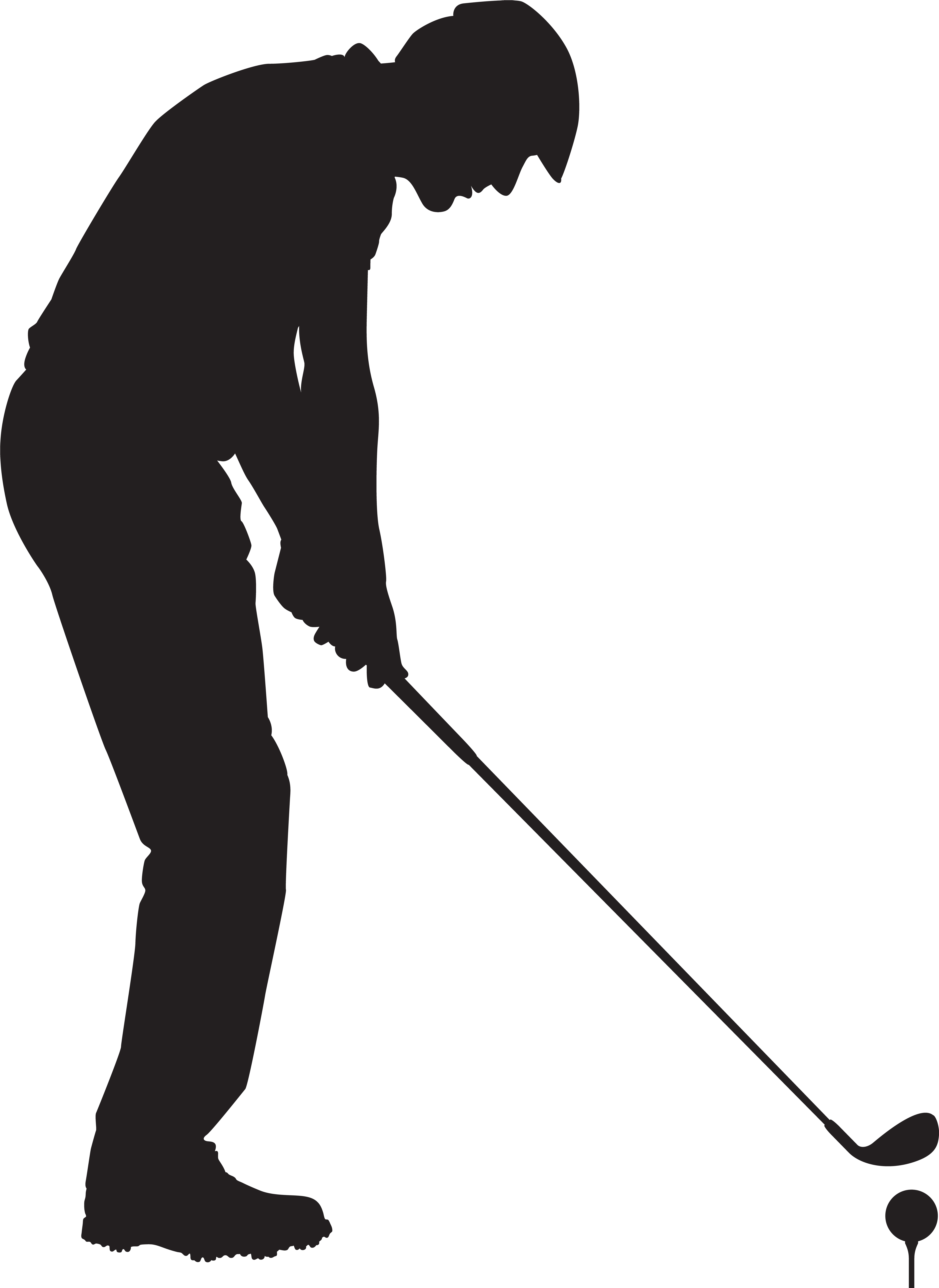 Golf Clipart Png Regarding Golf Clipart - Golf Player Clipart Black And White (5996x8000)