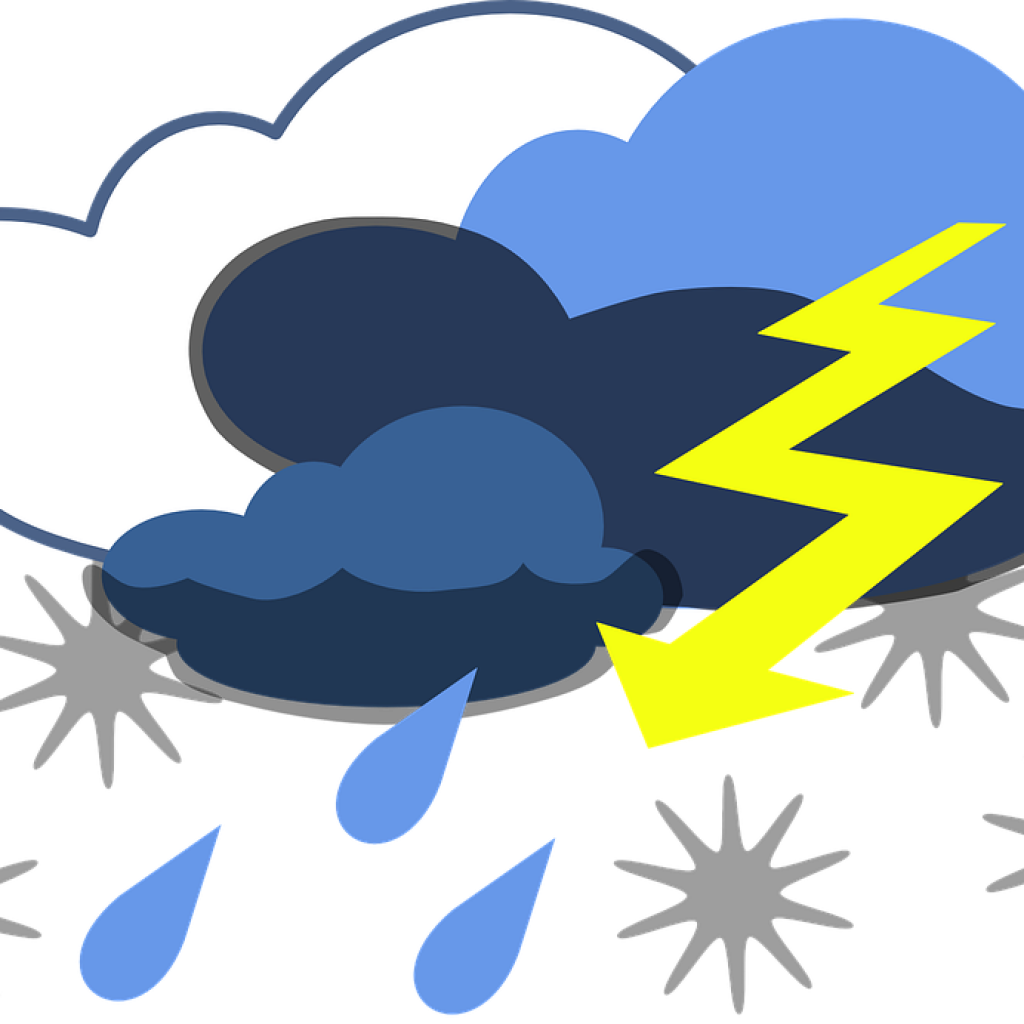 Thunderbolt 11 Clipart Storm Clipart Lightning Thunder - Bad Weather (1024x1024)