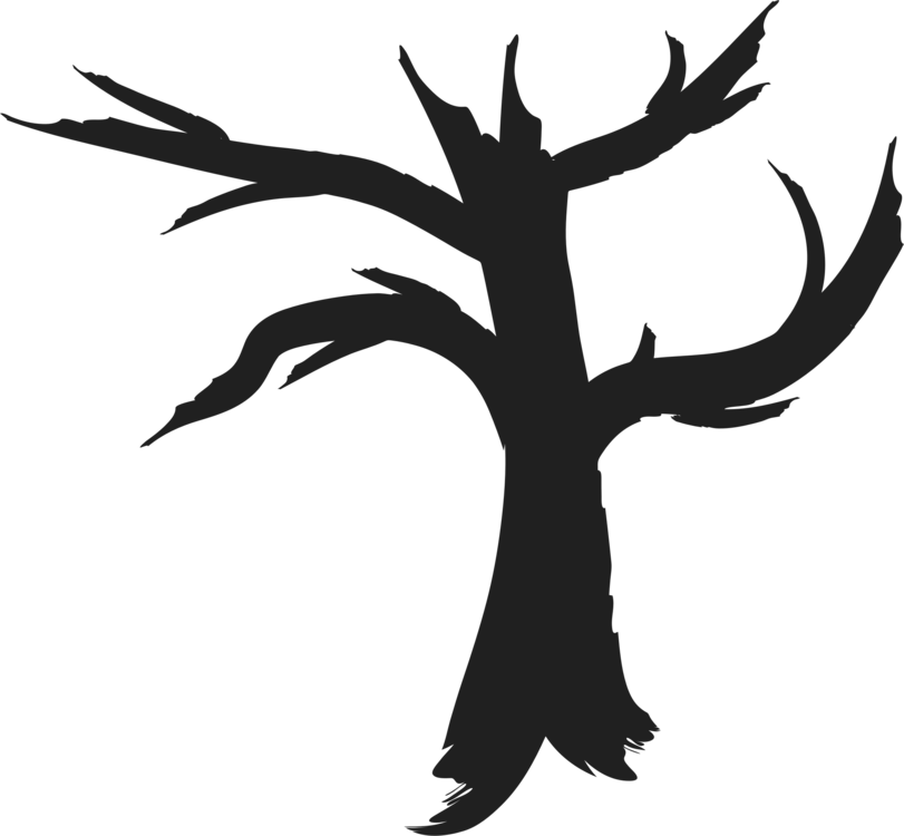Tree Computer Icons Drawing Silhouette Art - Dead Tree Clip Art Png (811x750)