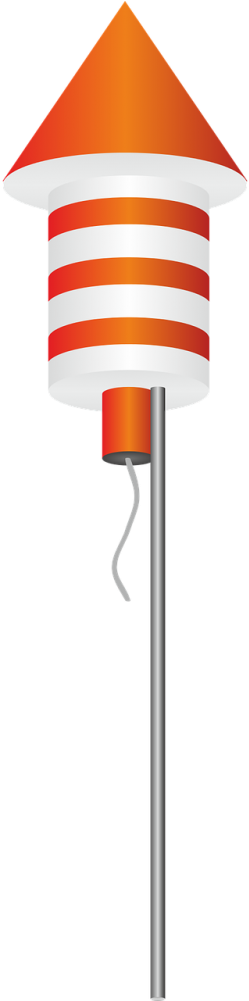 Rocket,new Year's Eve,fireworks,new Year's Day,fireworks - Razzo D Artificio Png (500x1000)