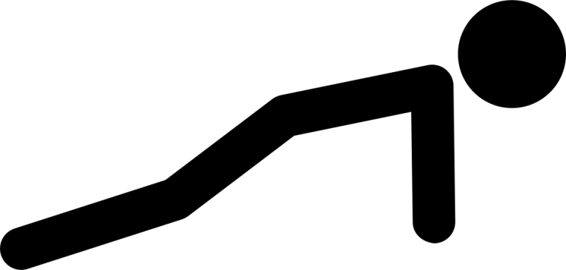 Push Ups Clip Art - Stick Figure Push Ups (800x382)
