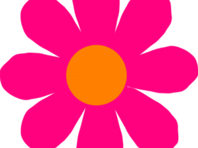 Pink Flower Clipart Hd Flower - Flower In Spring Cartoon (640x480)