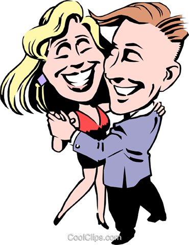 Cartoon Dancers - Illustration (370x480)