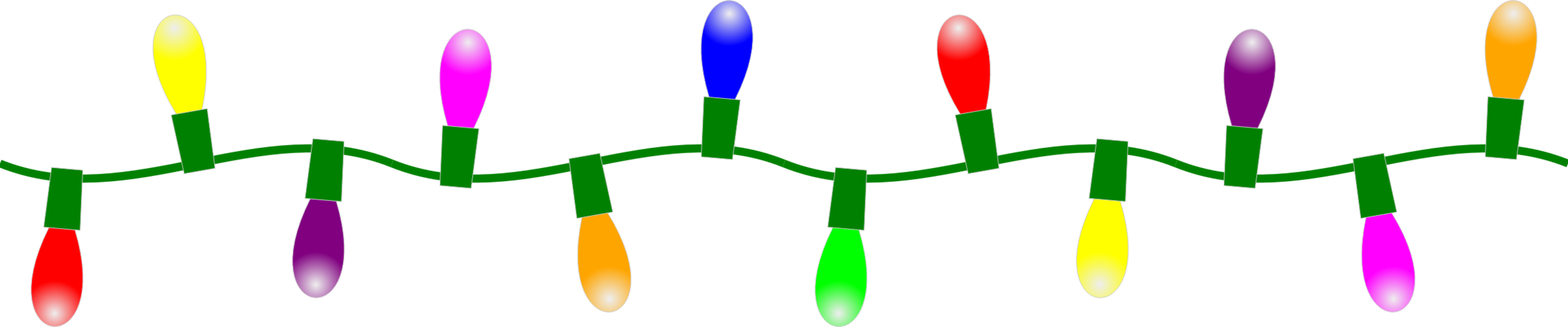 Christmas Lights Clip Art Christmas Christmas Tree - Christmas Lights String Clipart (3600x750)