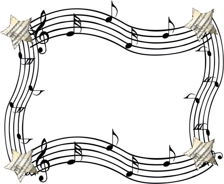 Music Clipart Frame - Frame De Musica Png (800x644)