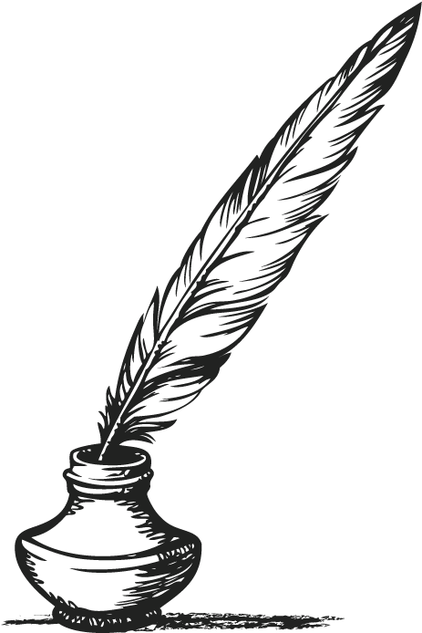 Feather Clipart Pen And Ink - Quill (800x751)