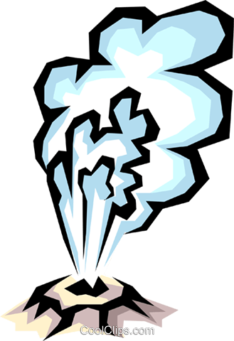 Geysire Vektor Clipart Bild - Geyser Clip Art (329x480)