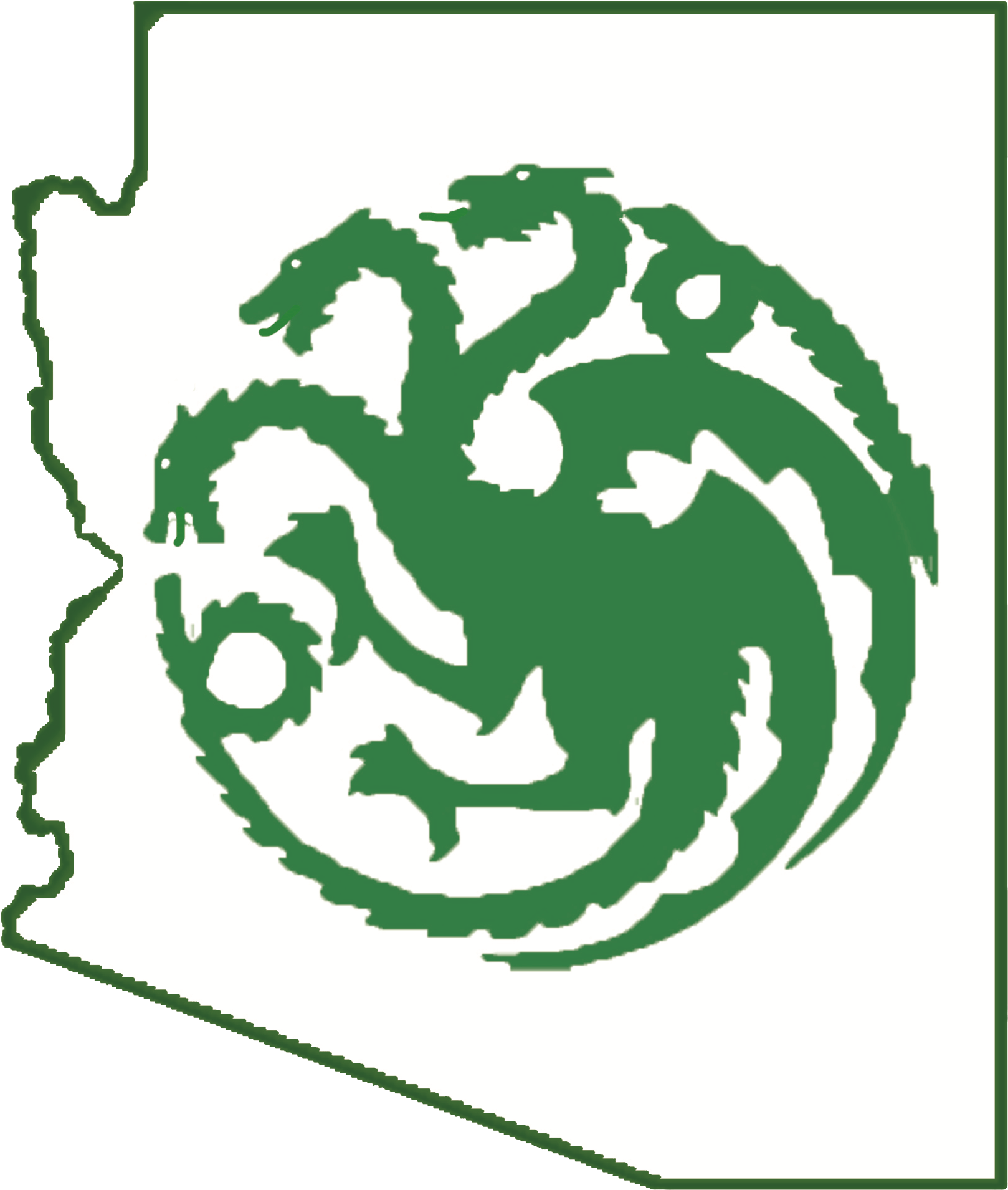 Phoenix Dragons Youth Football - Game Of Thrones House Targaryen Logo (1686x1988)