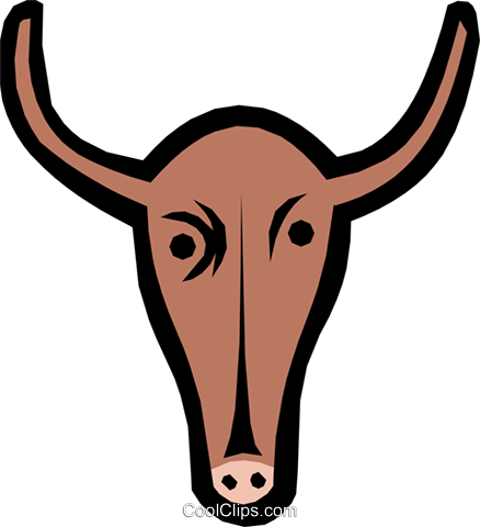 Cow Royalty Free Vector Clip Art Illustration - Illustration (438x480)
