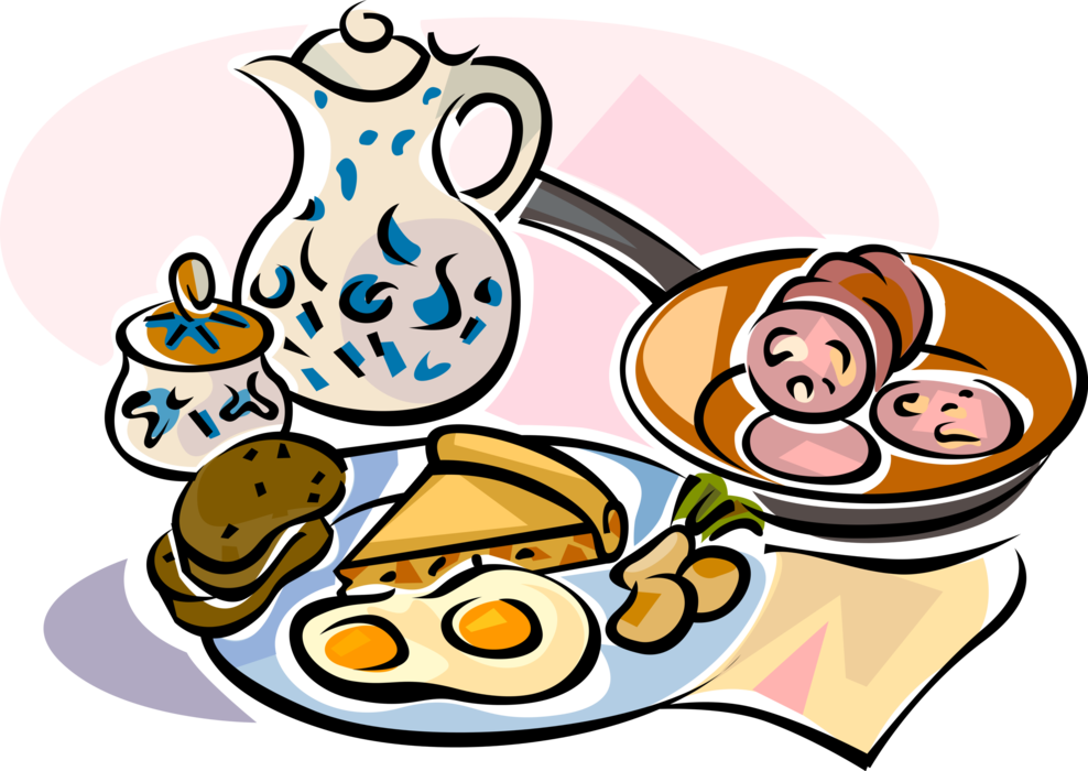German Breakfast Image Illustration - Brunch (988x700)