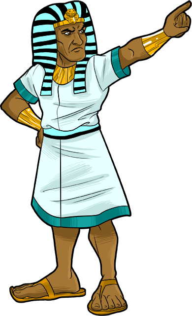 Pharaoh, King Of Egypt - Pharaoh Bible Clip Art (390x641)