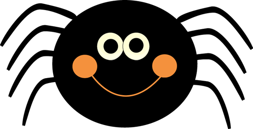 Spider Clipart Free Clipart - Halloween Spider (500x256)