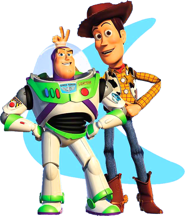 Toy Story Clip Art - Buzz Lightyear And Woody (629x735)