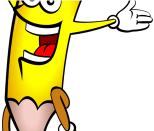 Story Of Pencil - Happy Pencil Clipart Png (593x261)
