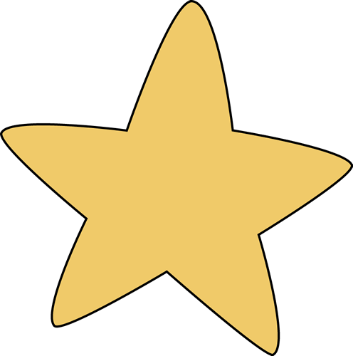 Star Reader Clipart - Rounded Star (496x500)