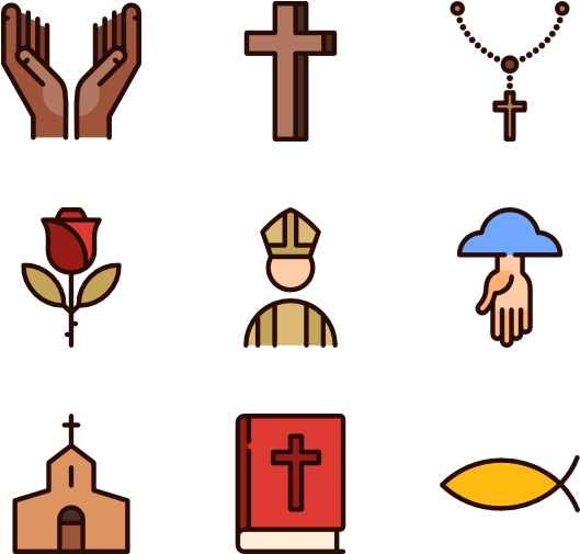 Christianity - Catholic Symbols Png (600x564)