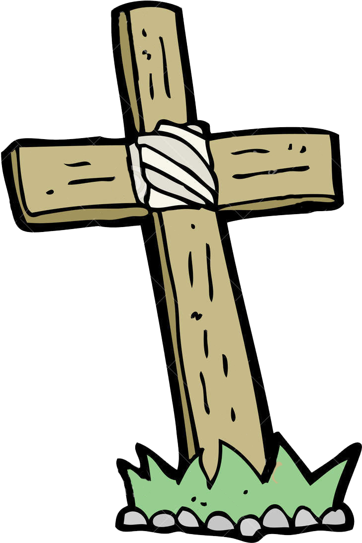 Worship Leaders - Wooden Cross Cartoon - (732x1102) Png Clipart Download