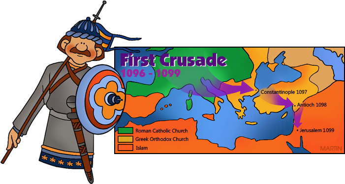 Crusades Map - Crusades In The Middle Ages (720x383)