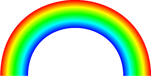 Rainbow Christian Symbol Clipart - Rainbow In The Sky (500x253)