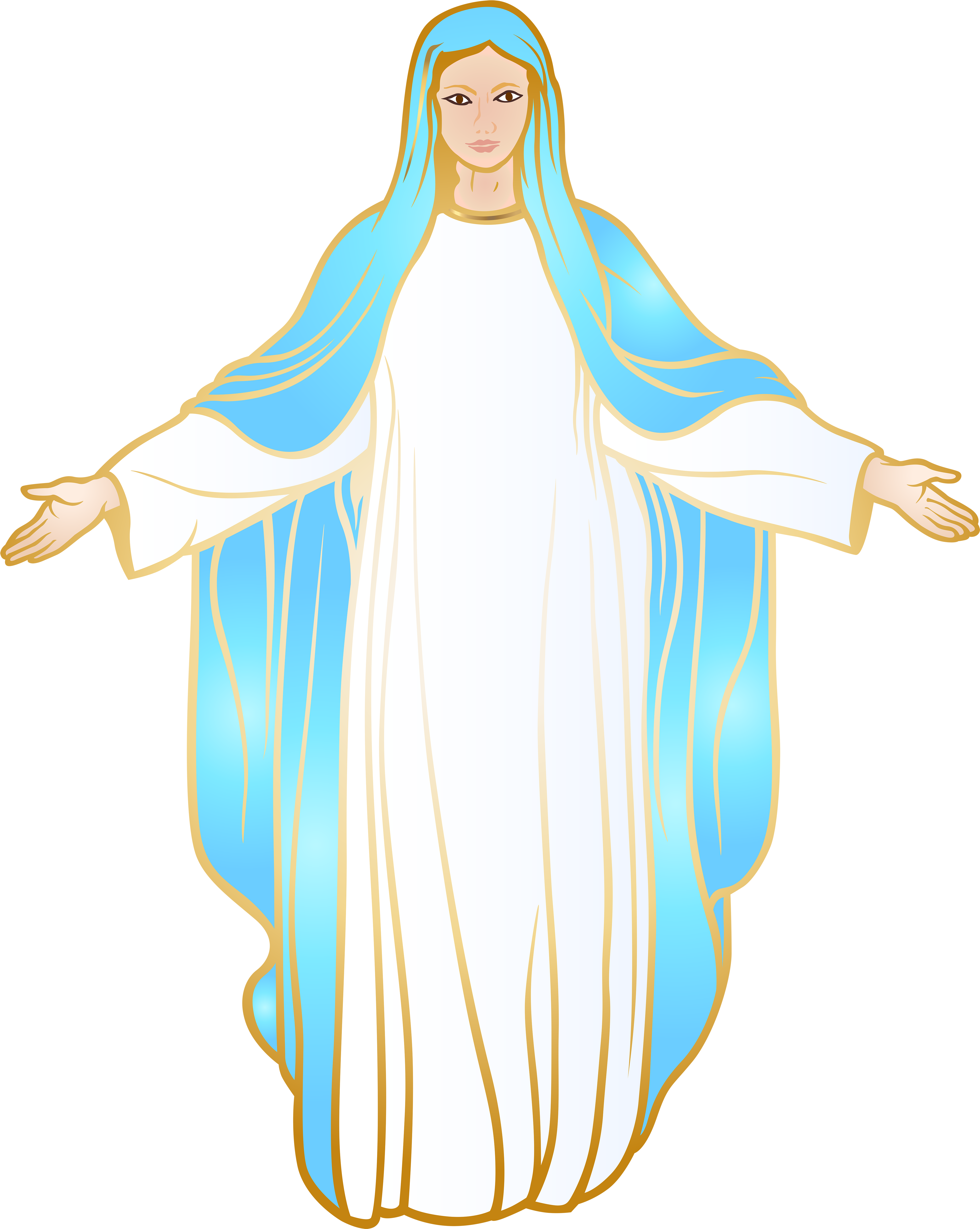 Virgin Mary Png Clip Art - Poster.