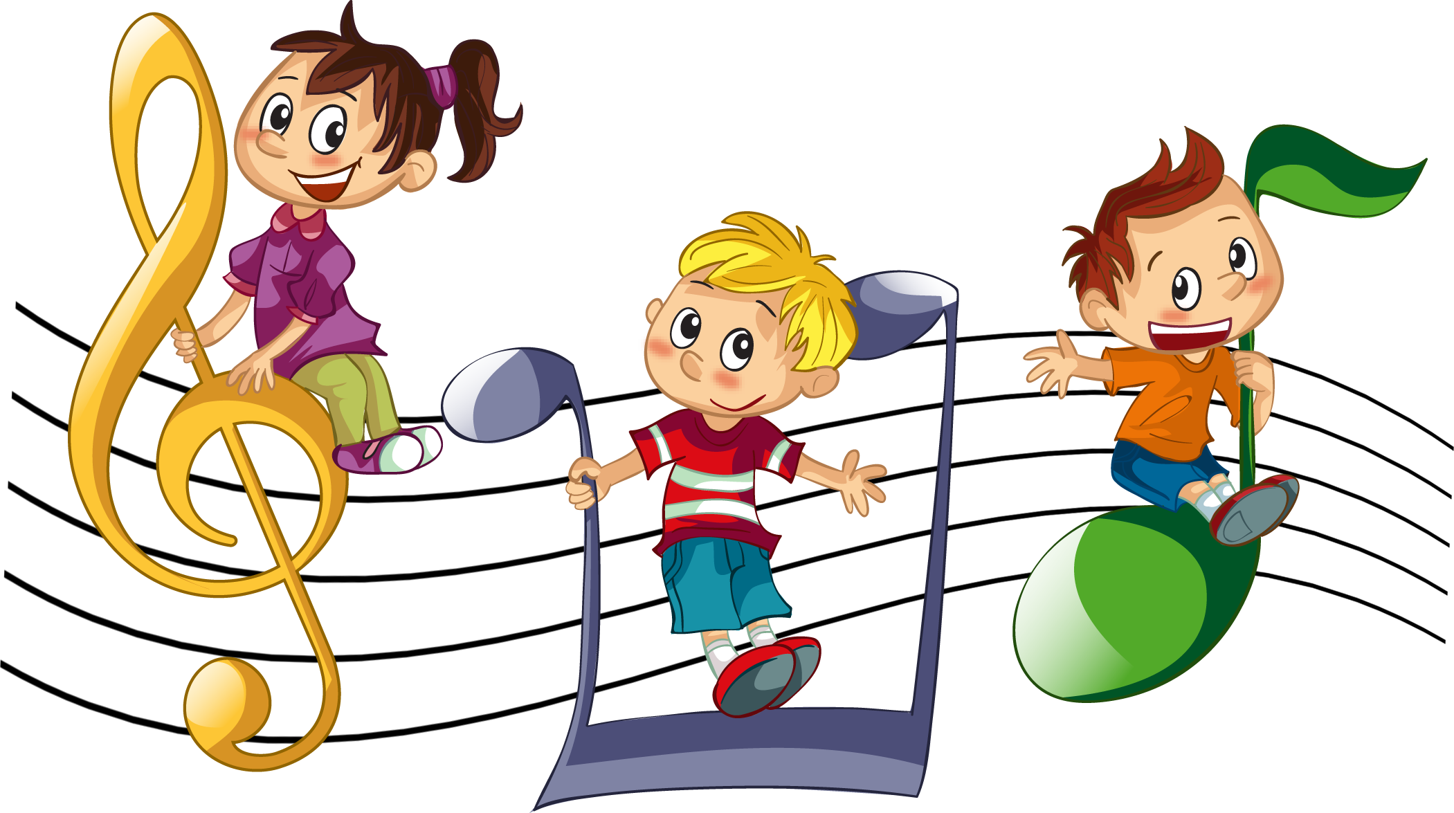 Children Singing Clipart Png.