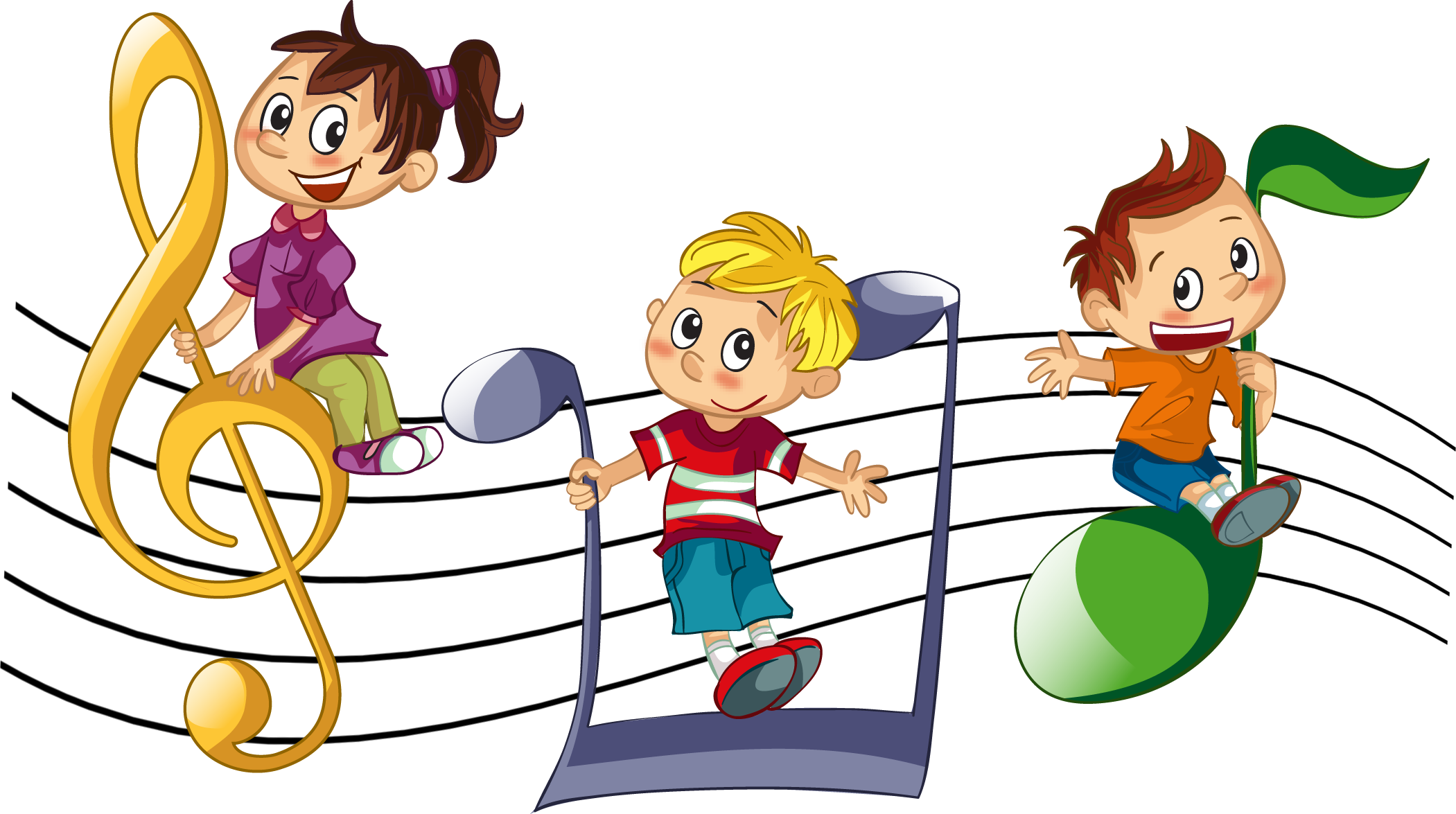 Children Singing Clipart Png (2101x1175)