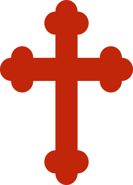 Rust Cross Clipart Clip Art At Clker - Orthodox Cross Clip Art (426x592)
