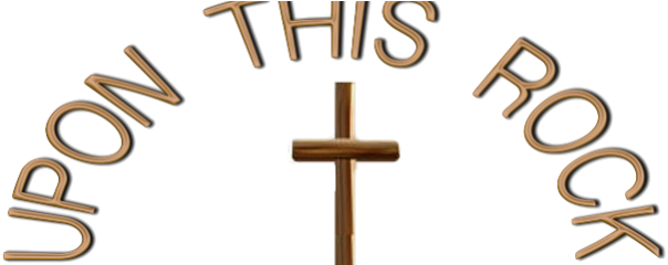 Stare Clipart Jesus - Upon This Rock Clipart (658x239)