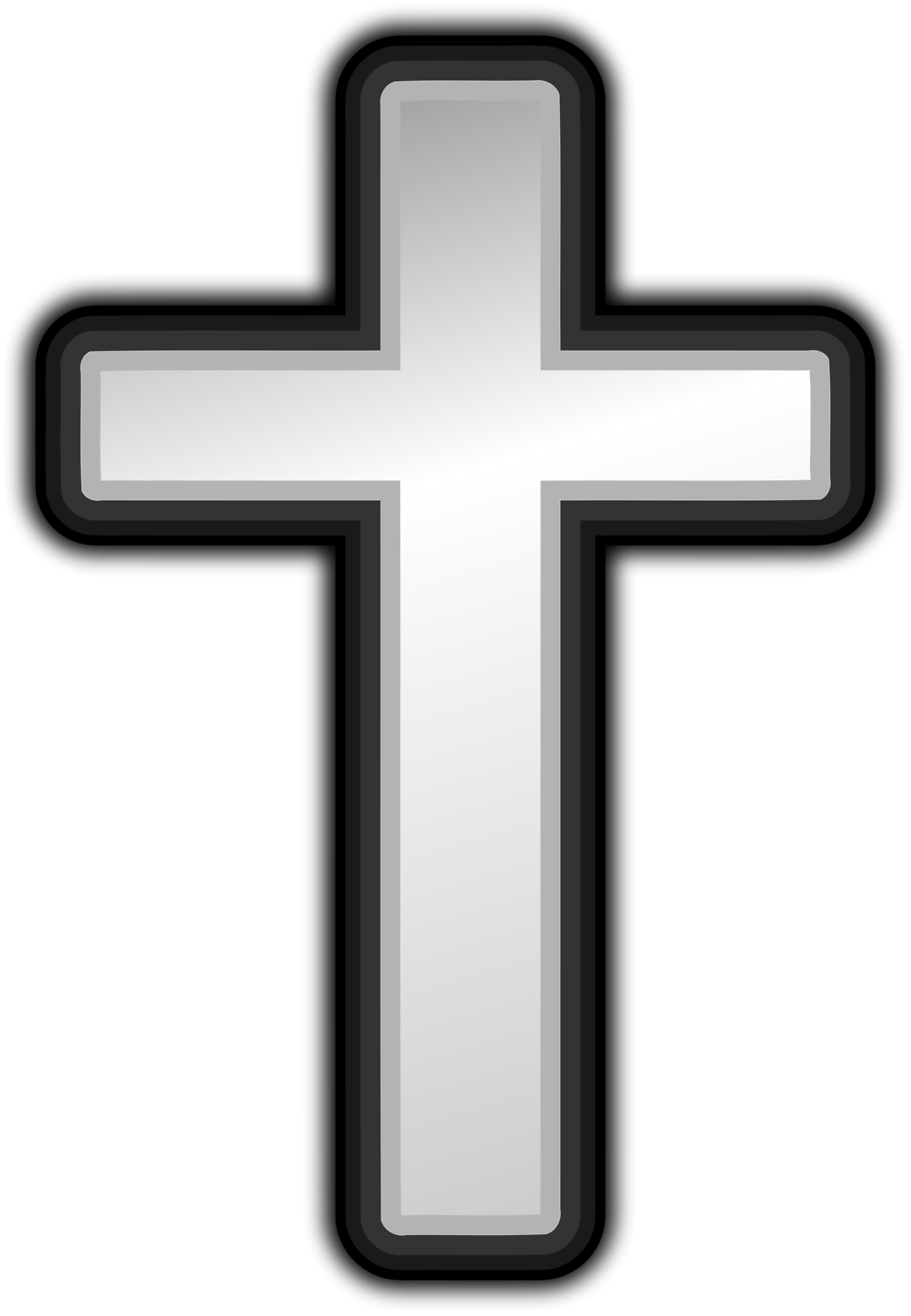 Black Cross Cliparts - Christianity Cross Clip Art (958x1384)