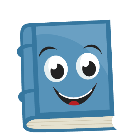 Happy Book Svg Scrapbook Cut File Cute Clipart Files - Clipart Cute Book Png (432x432)