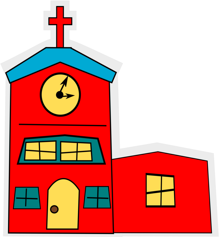 Completely Free Clipart Of A Church - Church Cartoon Png (800x800)