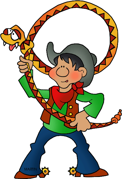 Free United States Clip Art By Phillip Martin, Pecos - Tall Tales Clip Art (455x648)