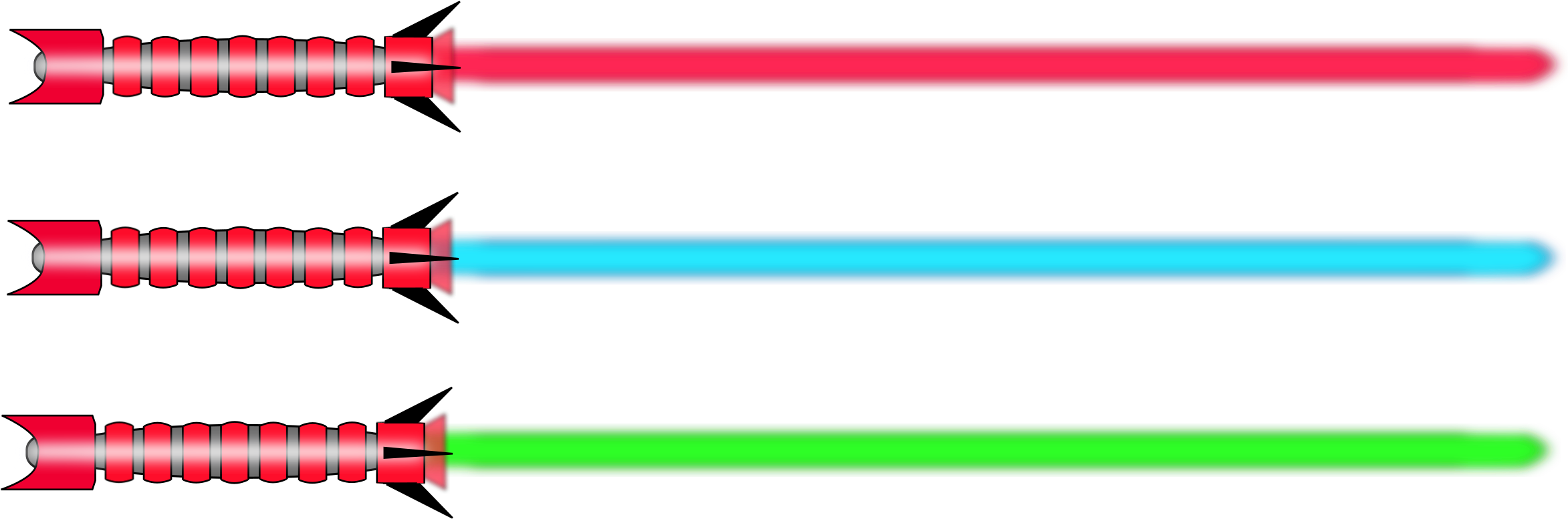 Clipart Lightsaber - Lightsaber (2400x856)