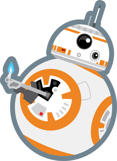 Bb8 Vector - Google Search - Star Wars Bb8 Birthday Card (400x547)