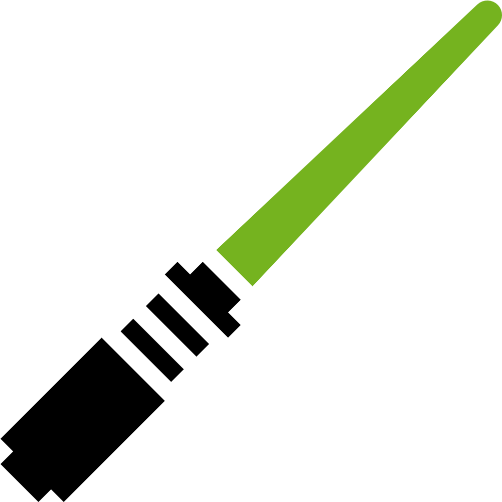 Lightsaber Green Icon - Star Wars Lightsaber Icon (1024x1024)
