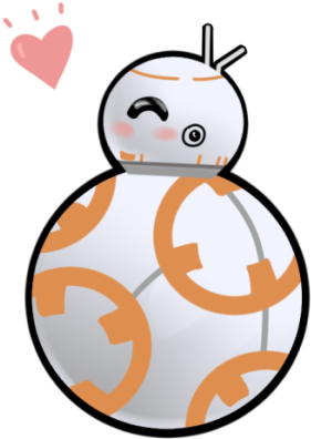 Bb-8 By Furesiya - Star Wars Bb8 Kawaii (300x412)