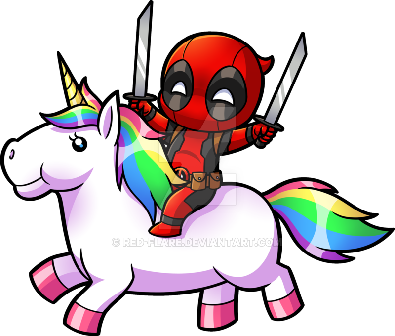 Resultado De Imagen Para Chibi Deadpool - Deadpool Unicorn (800x680)