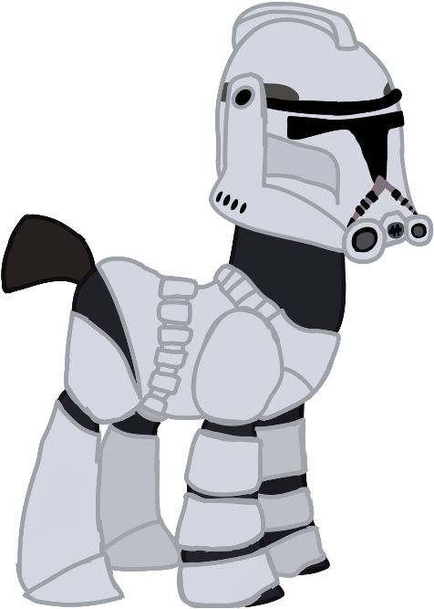 Ripped-ntripps, Clone, Clone Trooper, Clone Wars, Ponified, - Clone Trooper Pony (497x722)
