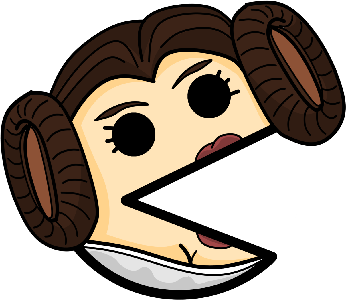 Princess Leia Clipart Cartoon - Cartoon (1280x1145)