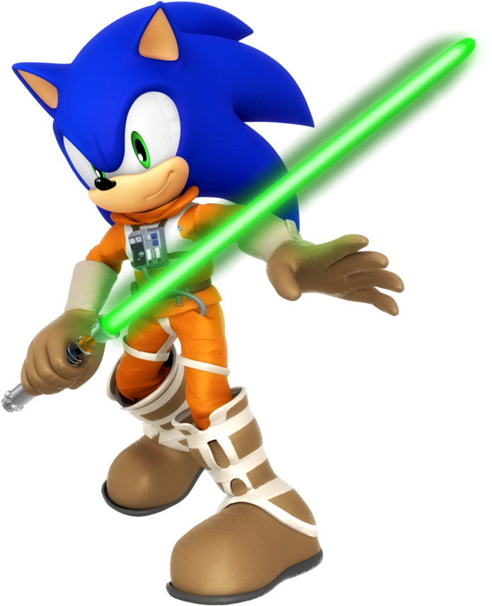 Sonic As Luke Skywalker By Nibroc-rock - Health (894x894)