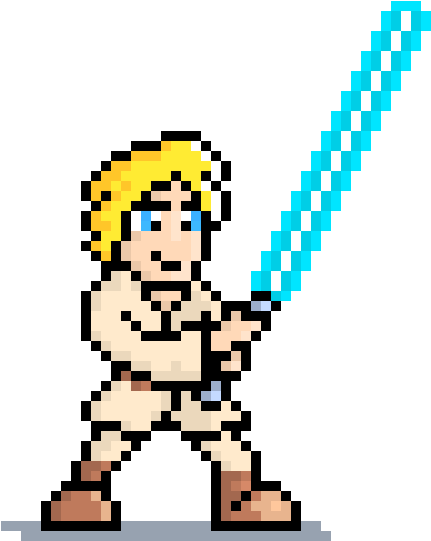 Luke Skywalker - Luke Skywalker Pixel Art (480x580)
